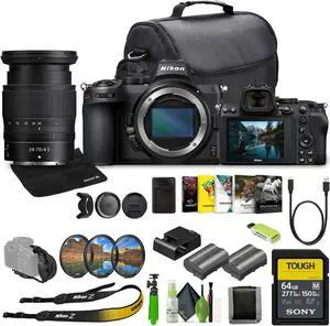 Nikon Z5 Mirrorless Full Frame Camera with 24-70mm f/4 Lens Kit (NIZ52470LK) Bundle