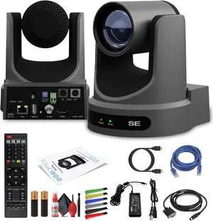 PTZOptics Move SE PTZ Camera with 30x Optical Zoom (Gray) (PT30X-SE-GY-G3)