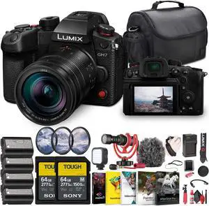 Panasonic Lumix GH7 Mirrorless Micro Four Thirds Camera with 12-60mm f/2.8-4 Lens Bundle