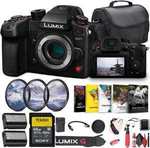 Panasonic Lumix GH7 Mirrorless Micro Four Thirds Camera (DC-GH7BODY) Bundle