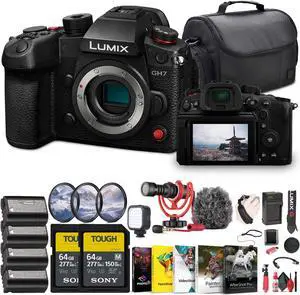 Panasonic Lumix GH7 Mirrorless Micro Four Thirds Camera (DC-GH7BODY) Bundle