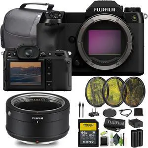 FUJIFILM H Mount Adapter G + FUJI GFX 100S II Medium Format Mirrorless Camera