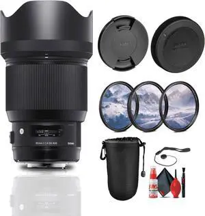 Sigma 85mm f/1.4 DG HSM Art Lens for Nikon F Bundle