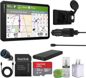Garmin dezl Cam OTR725, Large, Easy-to-Read 7 GPS Truck Navigator Bundle