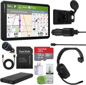 Garmin dezl Cam OTR725, Large, Easy-to-Read 7 GPS Truck Navigator Bundle