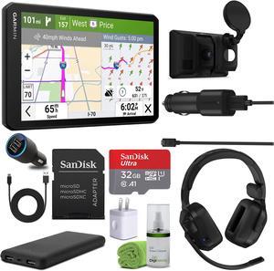 Garmin dezl Cam OTR725, Large, Easy-to-Read 7 GPS Truck Navigator Bundle