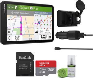 Garmin dezl Cam OTR725, Large, Easy-to-Read 7 GPS Truck Navigator Bundle