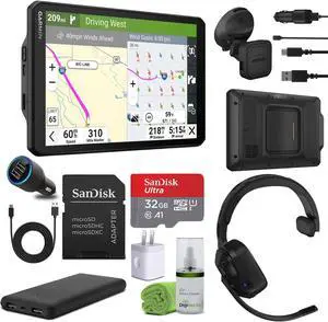 Garmin dezl OTR820, Large, Easy-to-Read 8 GPS Truck Navigator Bundle