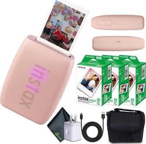 FUJIFILM INSTAX MINI LINK 3 Smartphone Printer (Rose Pink) + 60 Instant Film