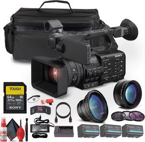 Sony HXR-NX800 NXCAM Camcorder + 2 x BP-U35 Battery + 64GB Card + More