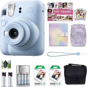 FUJIFILM INSTAX MINI 12 Instant Film Holiday Camera- Blue + 40 Instant Film