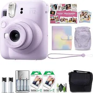 FUJIFILM INSTAX MINI 12 Instant Film Holiday Camera- Purple + 40 Instant Film