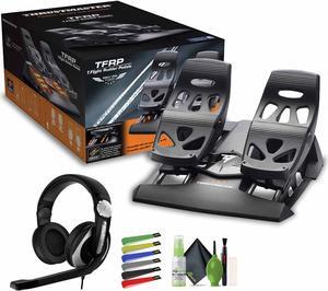 Thrustmaster T16000M FCS Flight Pack (PC) Bundle With Gaming Headset + More