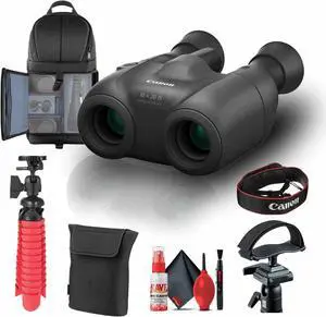 Canon 10x20 IS Image-Stabilized Binoculars (3640C002) + Tripod Adapter + Backpack + More