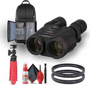 Canon 10x42 L IS WP Image Stabilized Binoculars (0155B002) + 2 x UV Filter + Backpack + More