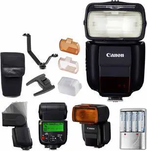 Canon Speedlite 430EX II Flash for Canon Digital SLR Cameras (0585C003) Bundle