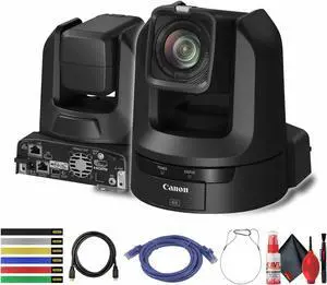 Canon CR-N100 4K NDI PTZ Camera with 20x Zoom + HDMI Cable + More Bundle