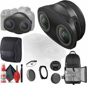 Canon RF-S 3.9mm f/3.5 STM Dual Fisheye Lens (Canon RF) (6578C002) + More