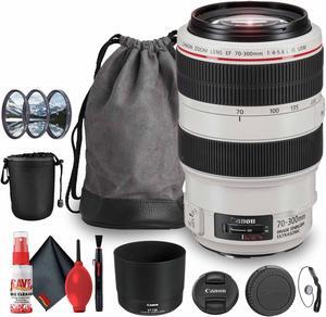 Canon EF 70-300mm f/4-5.6L IS USM Telephoto Zoom Lens (4426B008AA) Bundle