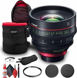 Canon CN-E 20mm T1.5 L F Cinema Lens (EFMount) (3174C002) + Padded Lens Case + More Bundle