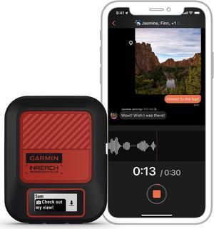 Garmin inReach® Messenger Plus, SOS Satellite Communicator with Photo, Text & Voice Messaging Without Cell Service, Long Battery Life, Durable, Temperature-Resistant, Water-Resistant (IPX7) Design