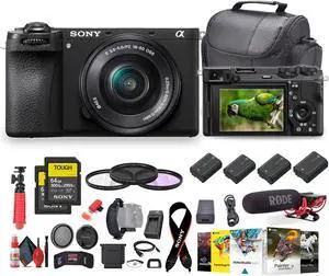 Sony a6700 Mirrorless Vlogger Camera With 16-50mm Lens + VideoMic +More - Bundle