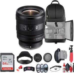 Sony FE 16-25mm f/2.8 G Lens (Sony E) (SEL1625G) + 64GB Card + Filter Kit + More - Bundle