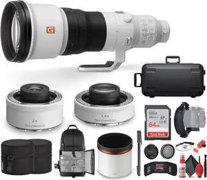 Sony FE 600mm f/4 GM OSS Super Telephoto Lens + Sony FE 1.4x Teleconverter + More - Bundle