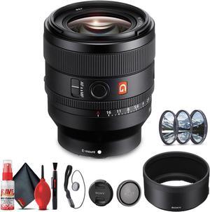 Sony FE 50mm f/1.4 GM Lens (Sony E) (SEL50F14GM) + Filter Kit + Cap Keeper + More - Bundle