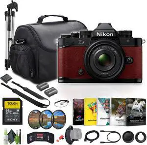 Nikon Zf 24.5MP Mirrorless Camera New NIKKOR Z 40mm f/2 (Red) Bundle