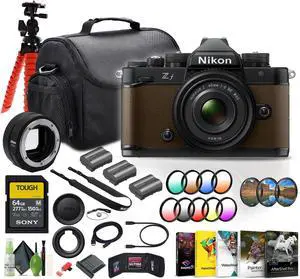 Nikon Zf 24.5MP Mirrorless Camera New + NIKKOR Z 40mm Lens + FTZ II Mount Adapter