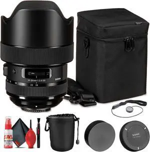 Sigma 14-24mm f/2.8 DG HSM Art Lens for Nikon F BUNDLE