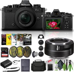 Nikon Zfc Mirrorless Camera with 16-50mm Lens Black (1675) + FTZ II Adapter + More