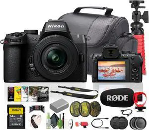 Nikon Z50II Mirrorless Camera+16-50mm Lens+Rode Microphone+Vlogging Accessories