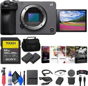 Sony FX30 Digital Cinema Camera + 64GB SF-G Tough Card + Bag + NP-FZ100 + More