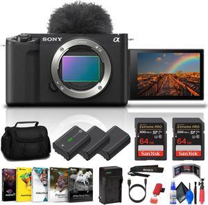 Sony ZV-E1 Mirrorless Camera (Black) + 2x 64GB Card + 2x Extra Battery + Tripod