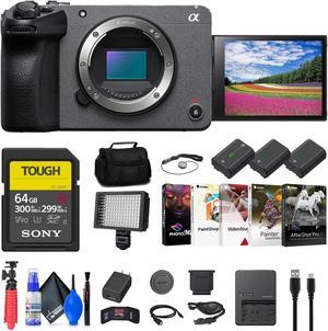Sony FX30 Digital Cinema Camera + 64GB SF-G Tough Card + Bag + 2 x NP-FZ10 + More