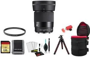 Sigma 30mm f/1.4 DC DN Contemporary Lens (FUJIFILM X) with Memory Card