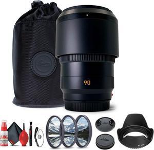 Leica APO-Summicron-SL 90mm f/2 ASPH. Lens + Lens Filter Kit + Cleaning Kit + More