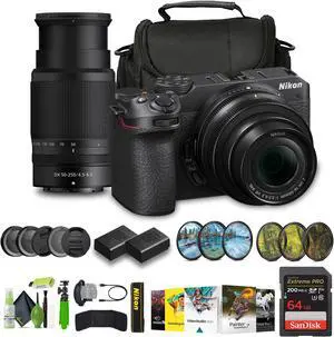 Nikon Z30 Mirrorless Camera with 16-50mm and 50-250mm Lenses (1743) Bundle