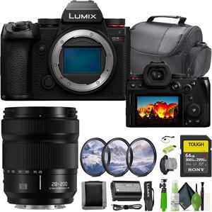 Panasonic Lumix S5II Mirrorless Camera + S 28-200mm Lens + Tripod + Bag + More