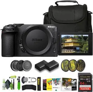 Nikon Z30 Lightweight Mirrorless Camera (1737) Bundle