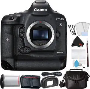 Canon EOS-1D X Mark II Digital SLR Camera (Body Only) Bundle with Carrying Case + More (International Model)