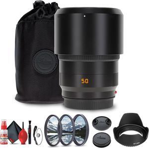 Leica APO-Summicron-SL 50mm f/2 ASPH. Lens + Lens Filter Kit + Cleaning Kit + More