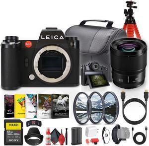 Leica SL3 Mirrorless Digital Camera + Panasonic S 85mm Lens + 64GB Memory Card + More
