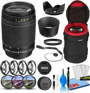 Nikon AF Zoom-70-300mm f/4-5.6G Zoom Lens (1928) Intl Model Bundle