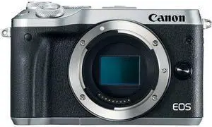 Canon EOS M6 Mirrorless Digital Camera (Body Only, Silver)(Intl Model)