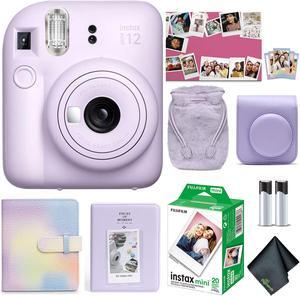 FUJIFILM INSTAX MINI 12 Instant Film Holiday Camera Bundle (Lilac Purple)