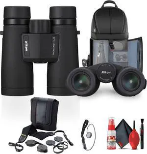 Nikon 10x42 Monarch M7 Roof Prism Waterproof, Fogproof, Lightweight Binoculars + More