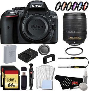 Nikon D5300 DSLR Camera with 18-140mm Lens (International Model) Complete Pro Bundle